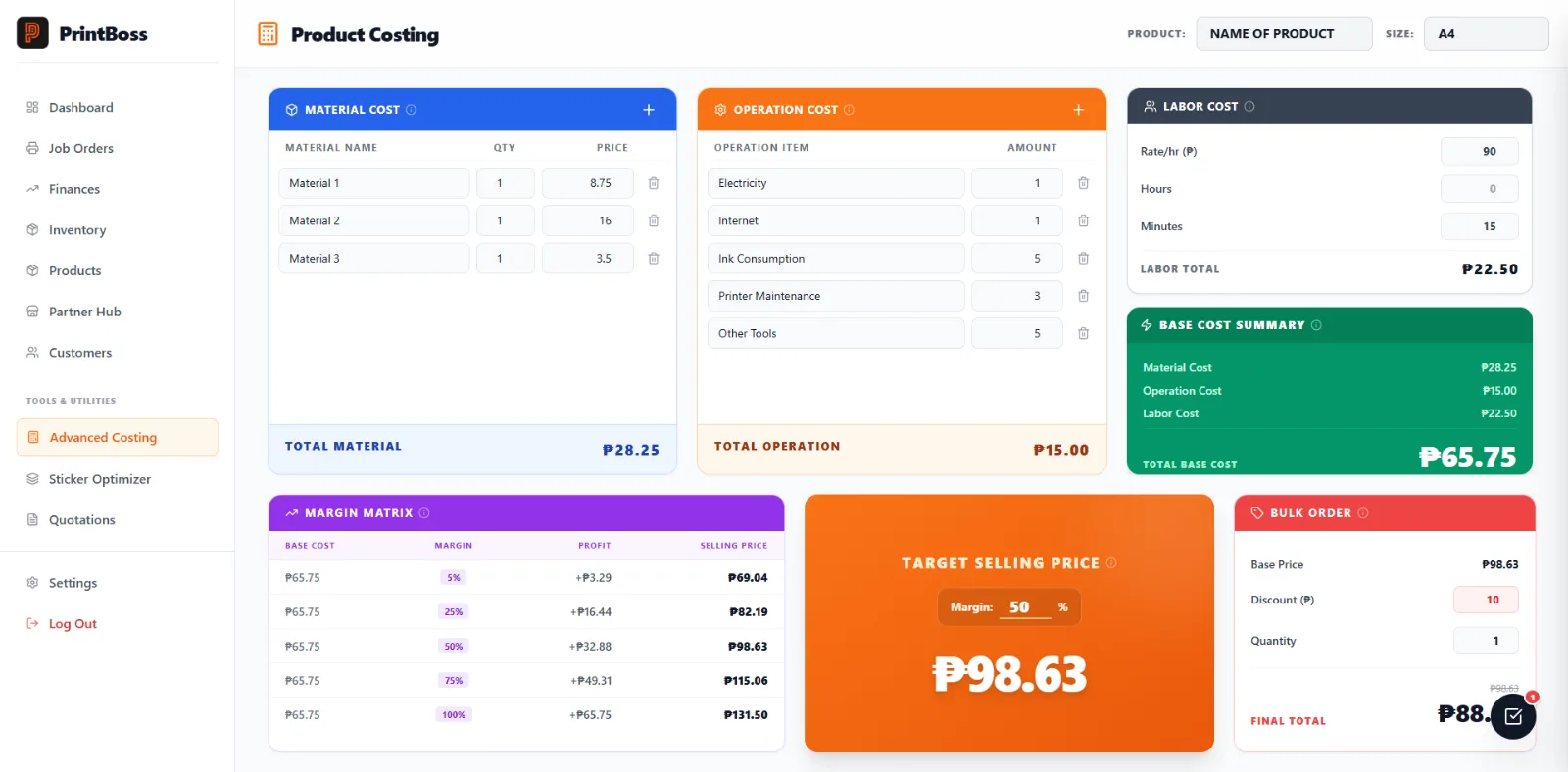 PrintBoss screenshot 2