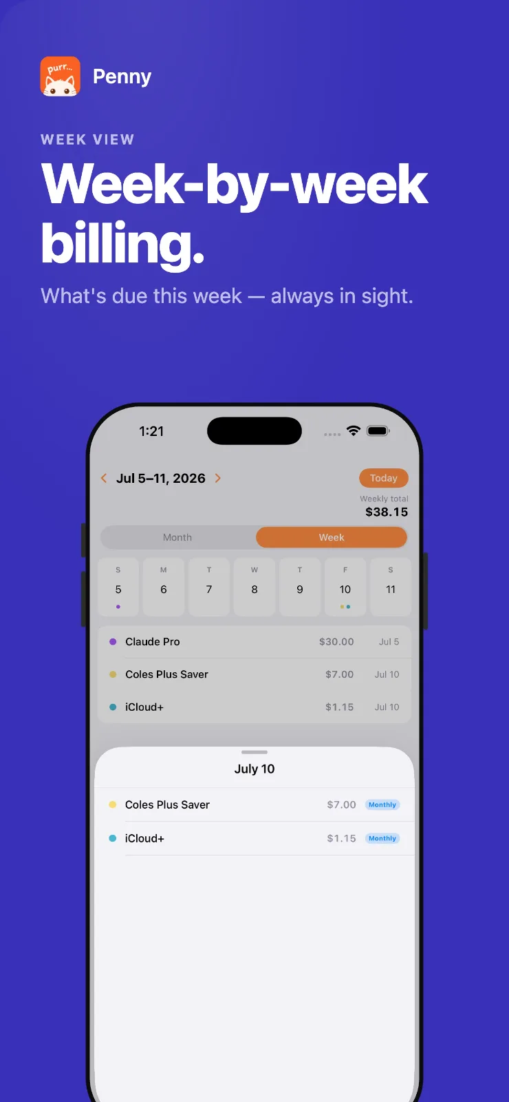 Penny: Subscription Tracker screenshot 4