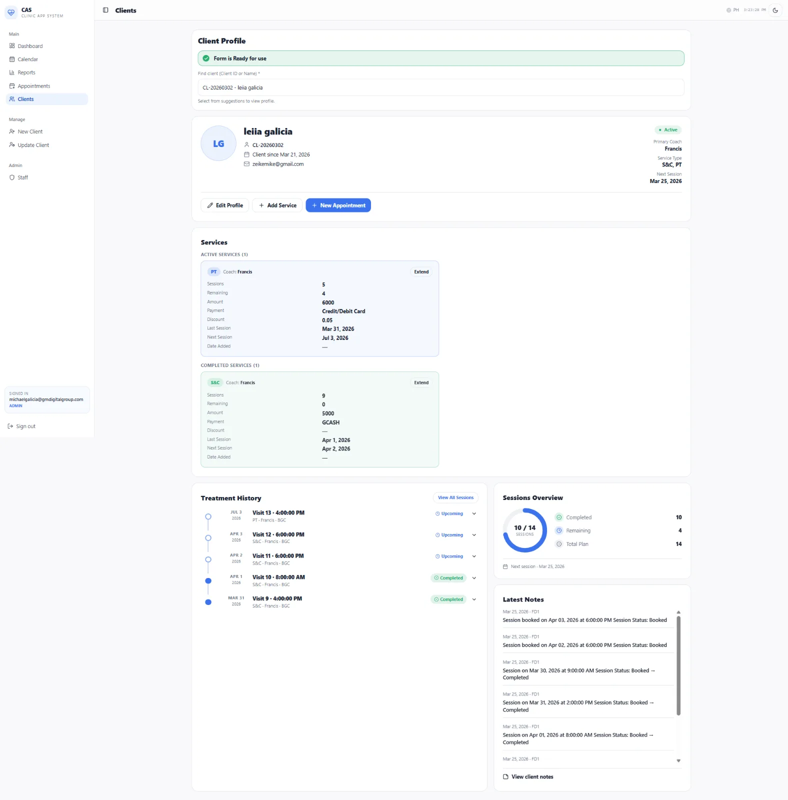Client appointment System screenshot 3
