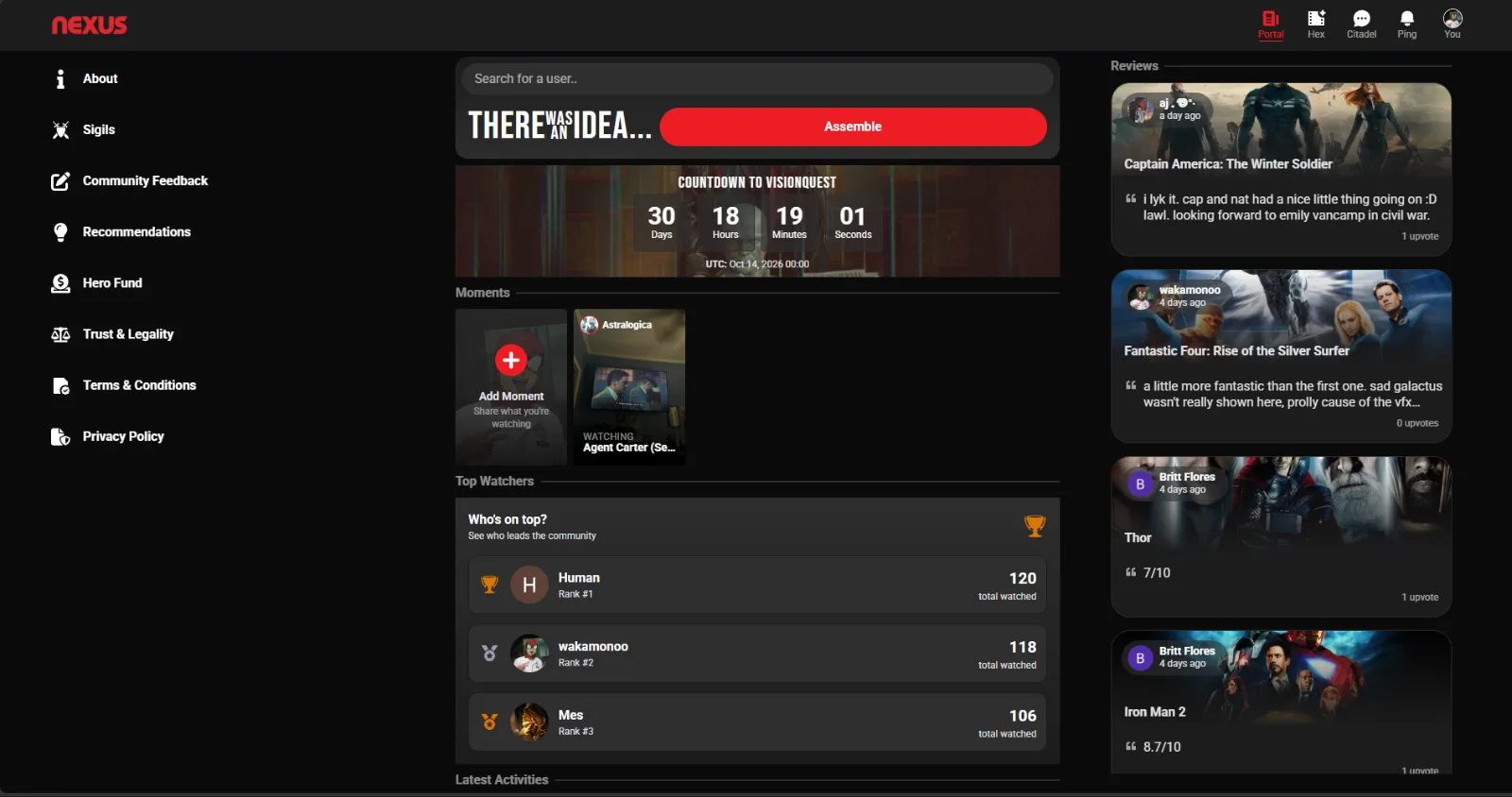 Nexus screenshot 1