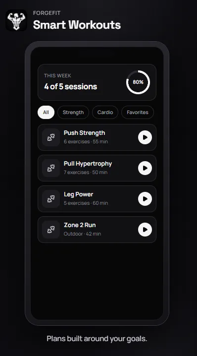 ForgeFit screenshot 2