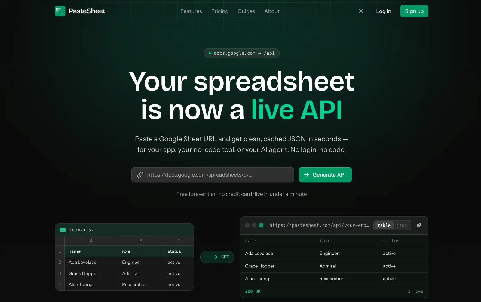 PasteSheet screenshot 1