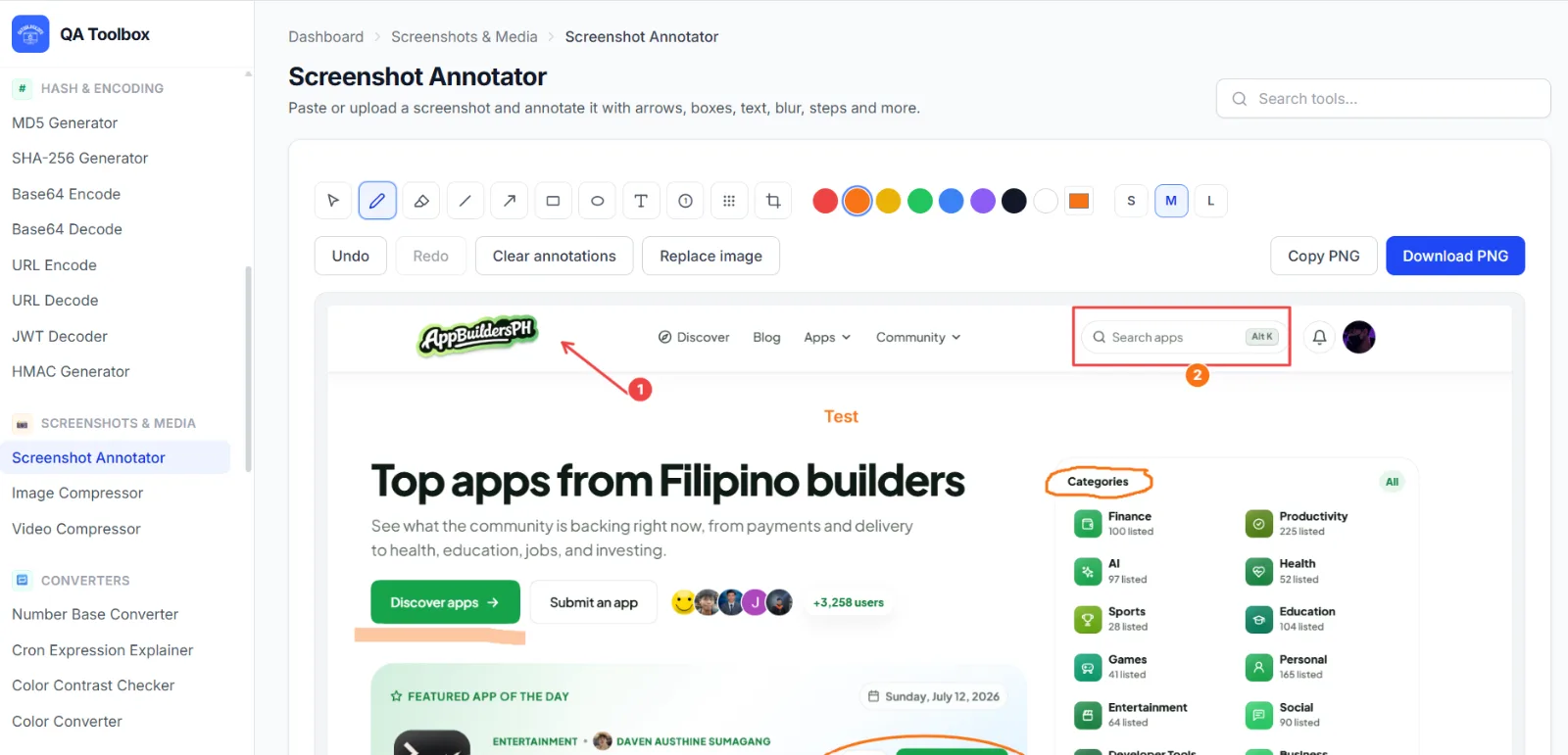 QA Toolbox screenshot 3