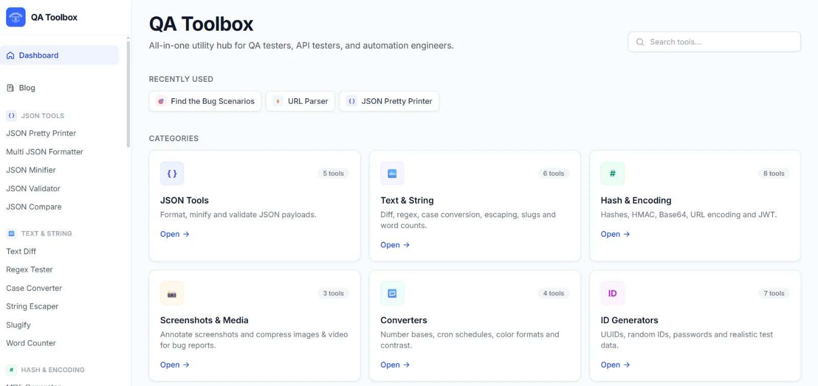 QA Toolbox screenshot 1