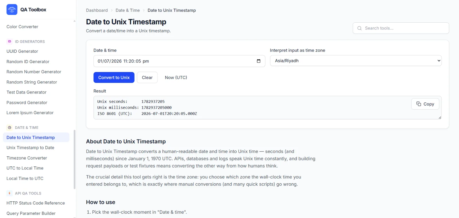 QA Toolbox screenshot 4