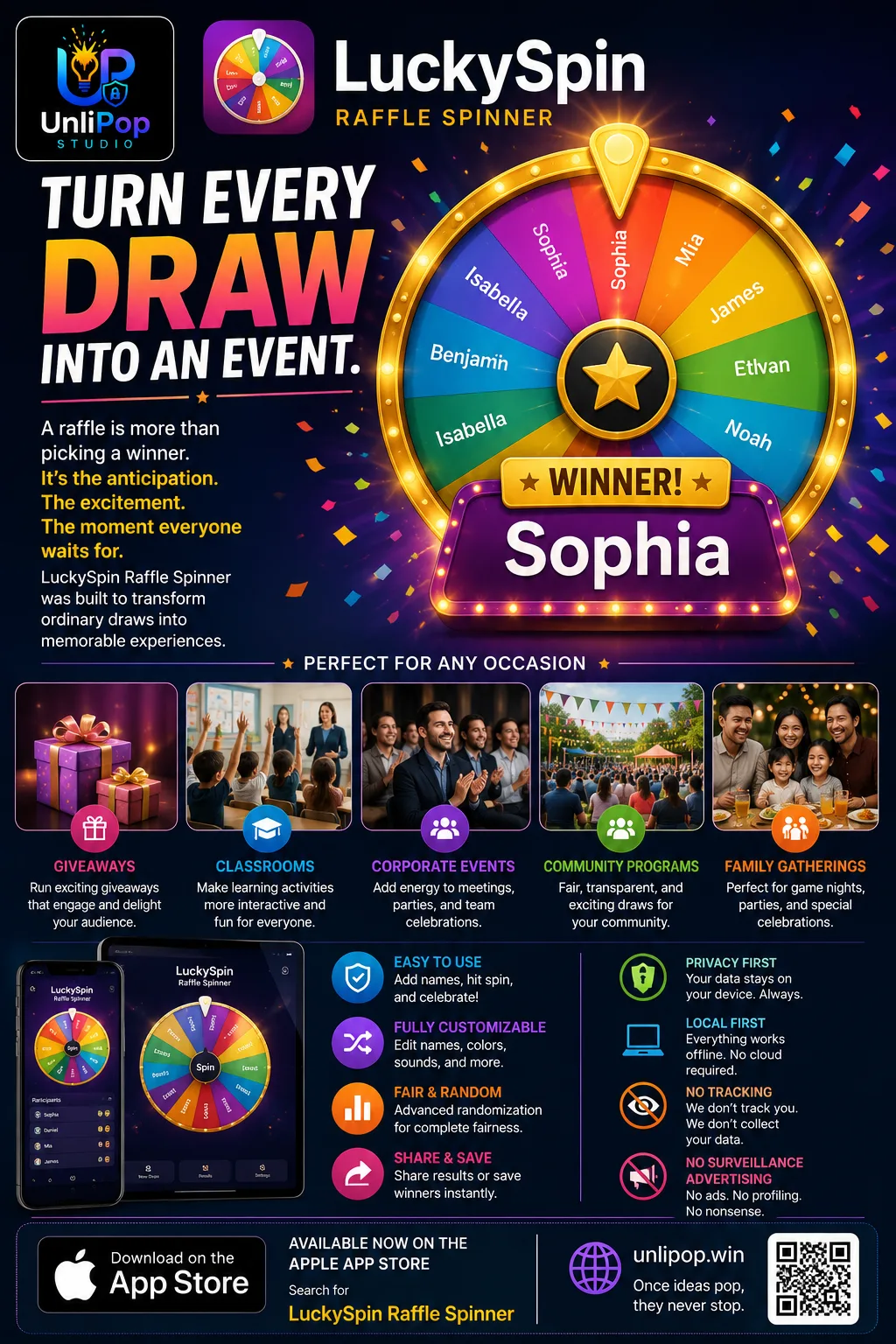 LuckySpin Raffle Spinner screenshot 2