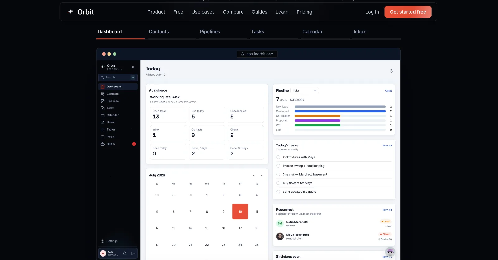 Orbit CRM screenshot 2
