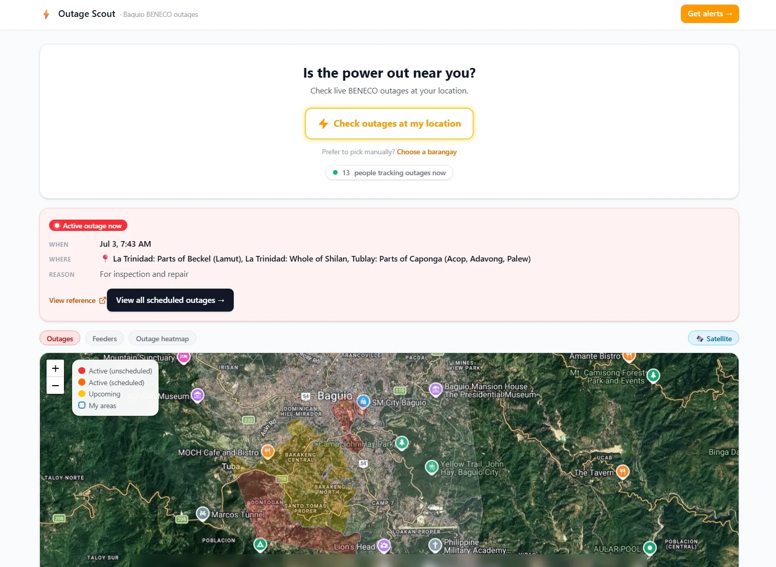 Outage Scout screenshot 4