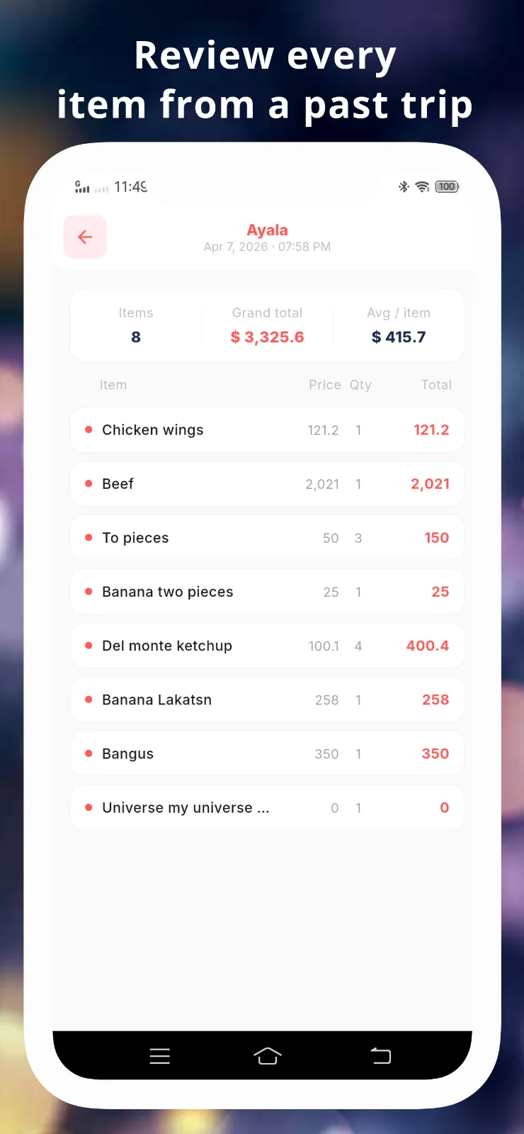 Grocery Calculator screenshot 4