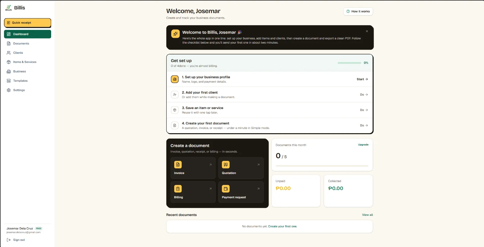 Billis screenshot 1