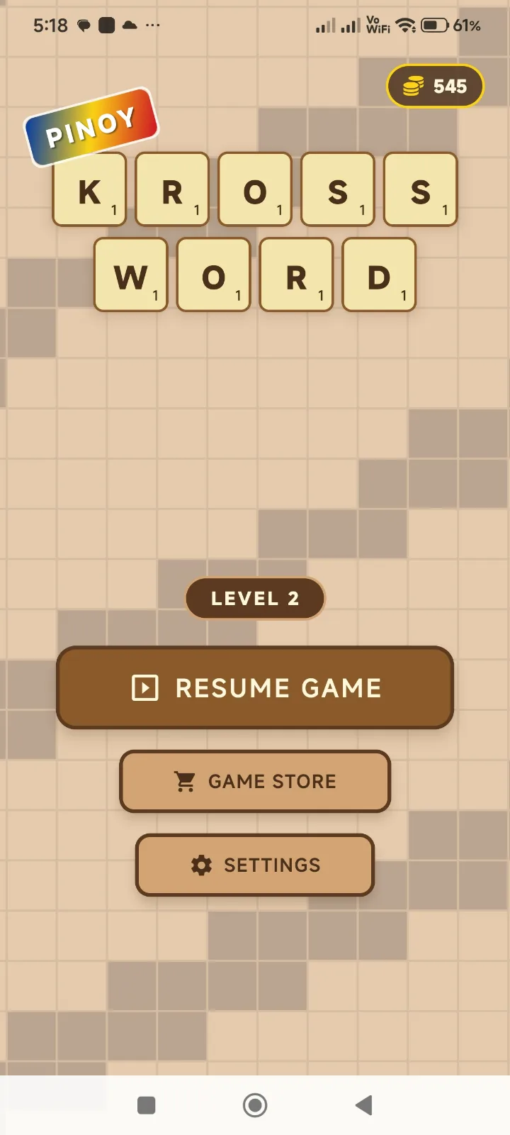 Pinoy Krossword screenshot 1