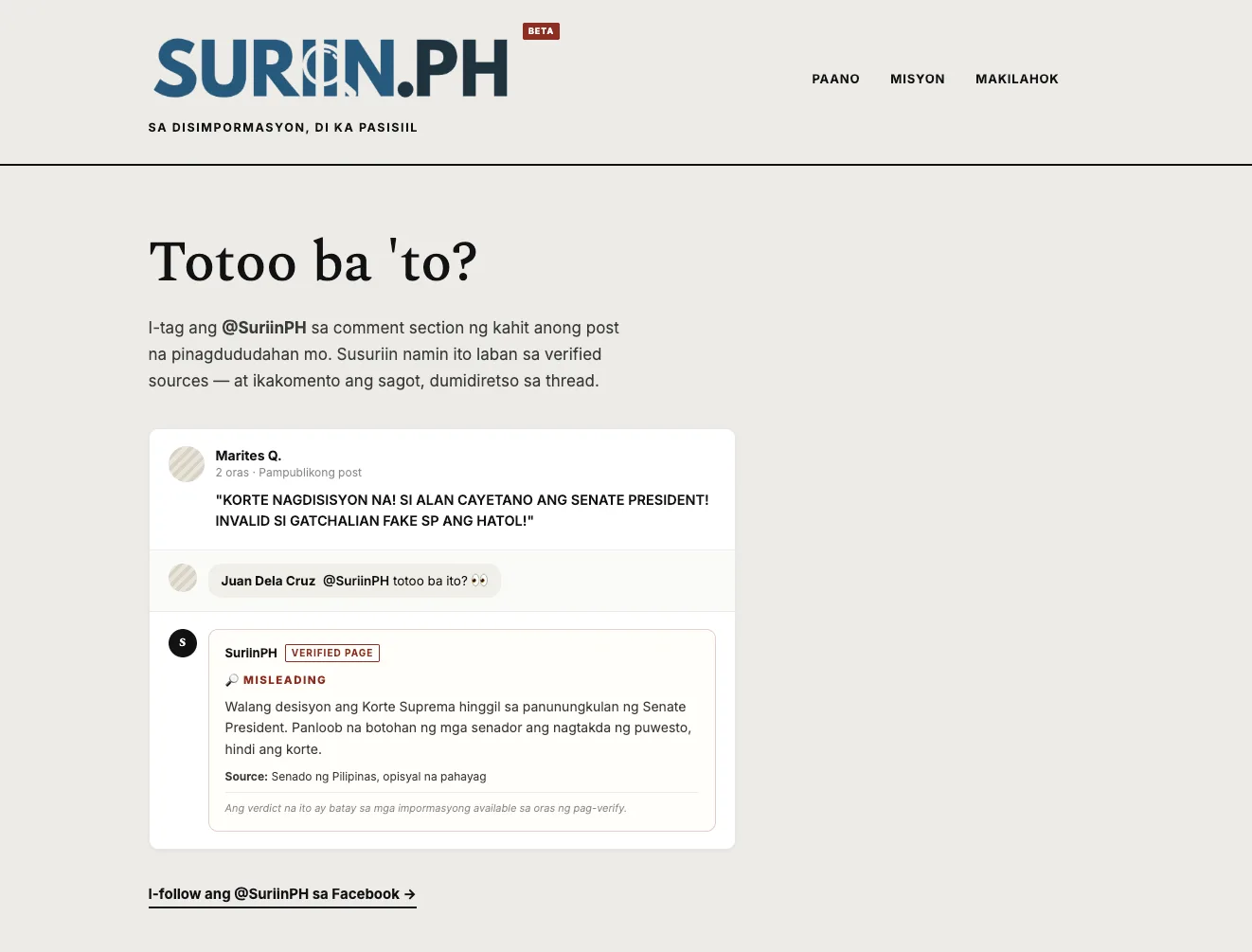 SuriinPH screenshot 1