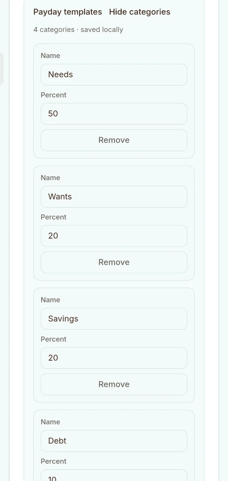 Sweldivide screenshot 4