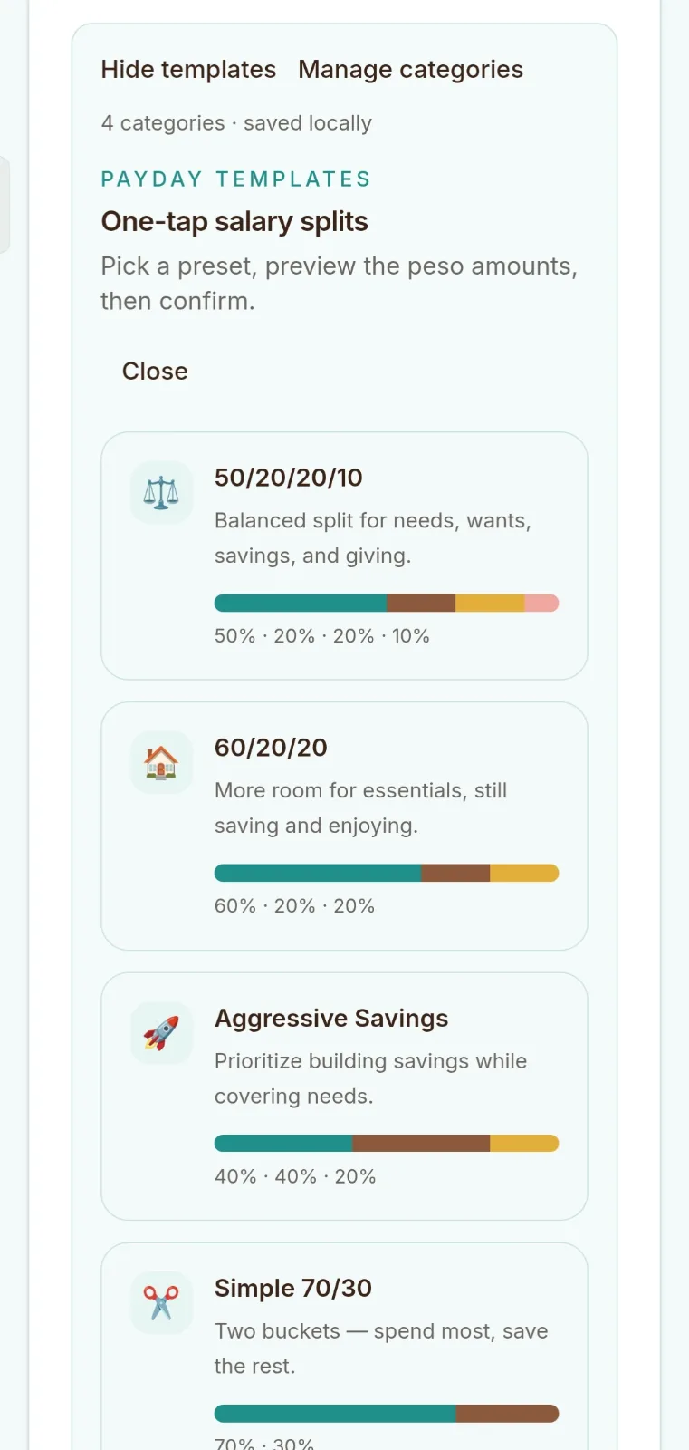 Sweldivide screenshot 3