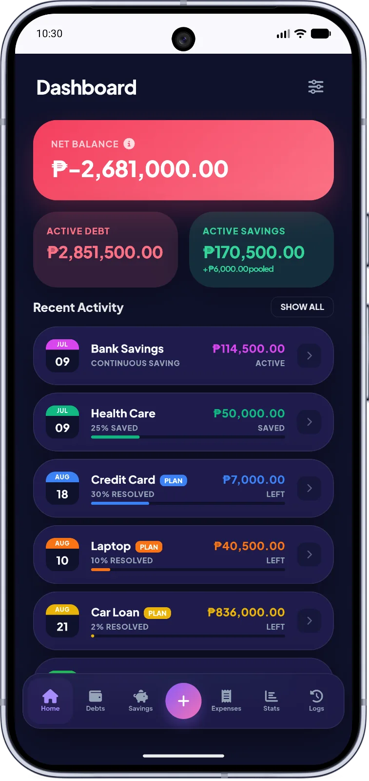 Payoffs Tracker screenshot 1