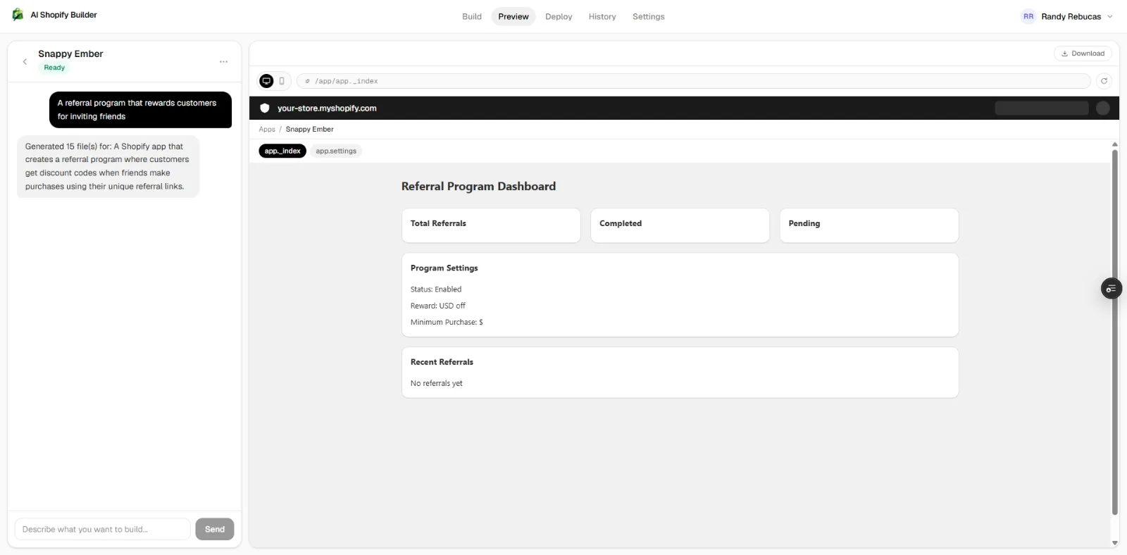 AI Shopify Builder screenshot 3