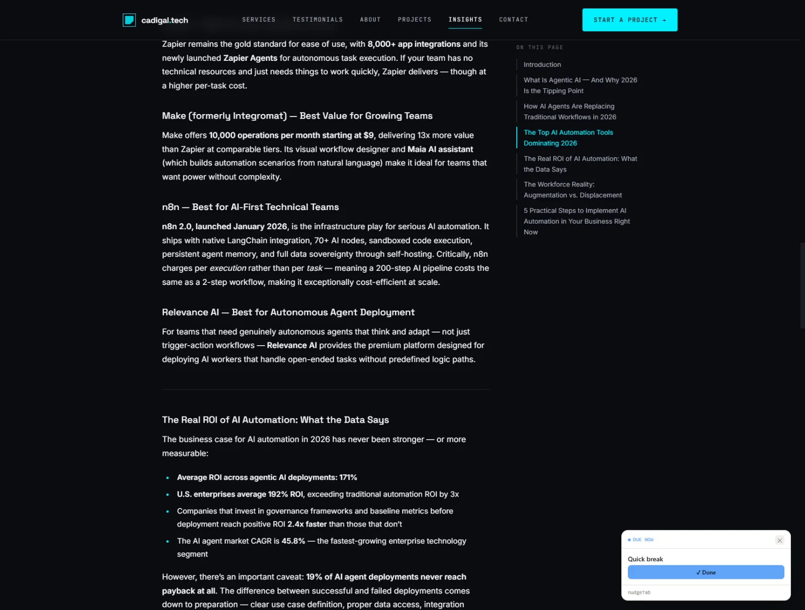 nudgeTab screenshot 1