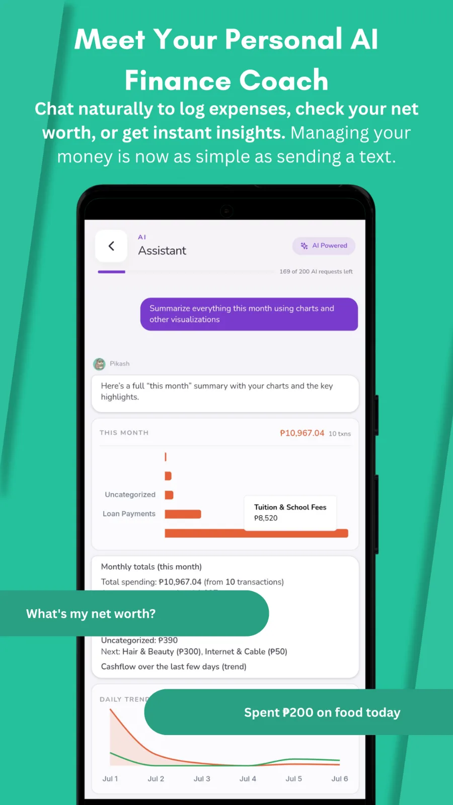 Pikash: Auto Log Budget Tracker screenshot 3