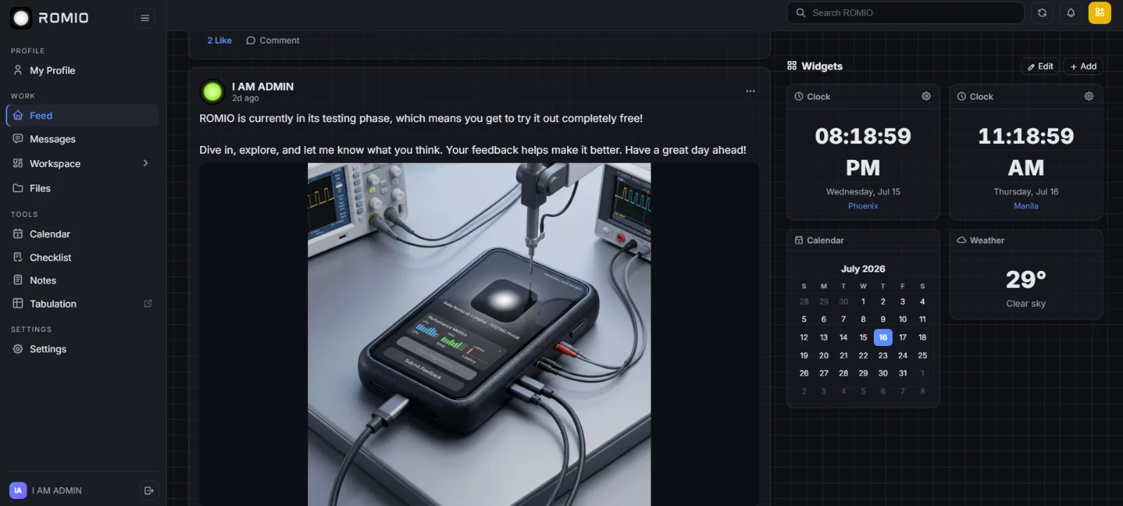 ROMIO screenshot 2