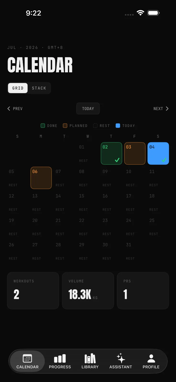 Unrack: Workout Tracker screenshot 4