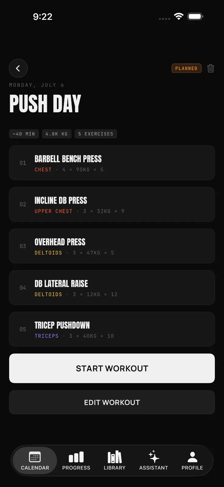 Unrack: Workout Tracker screenshot 2