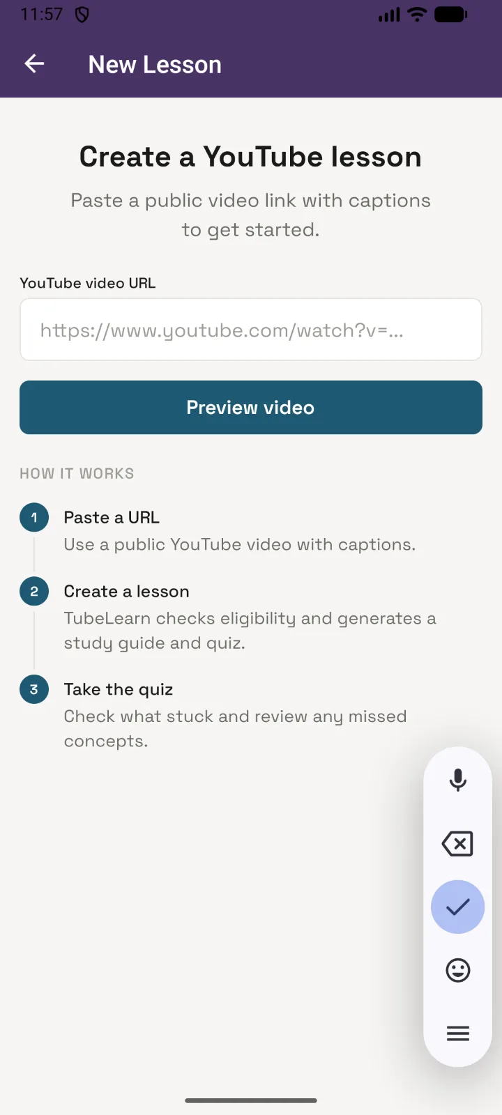TubeLearn screenshot 2