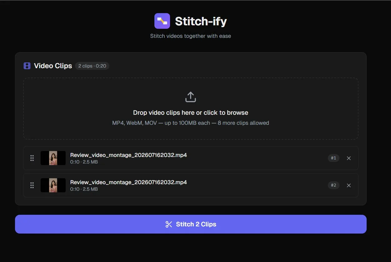Quick Stitch screenshot 1