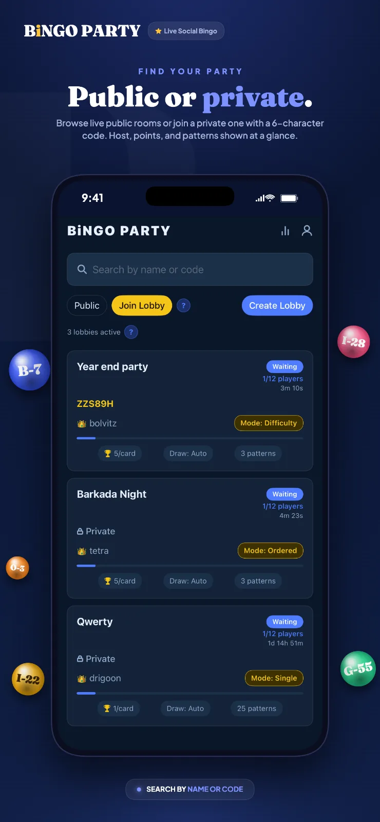 Bingo Party: Host & Play screenshot 3