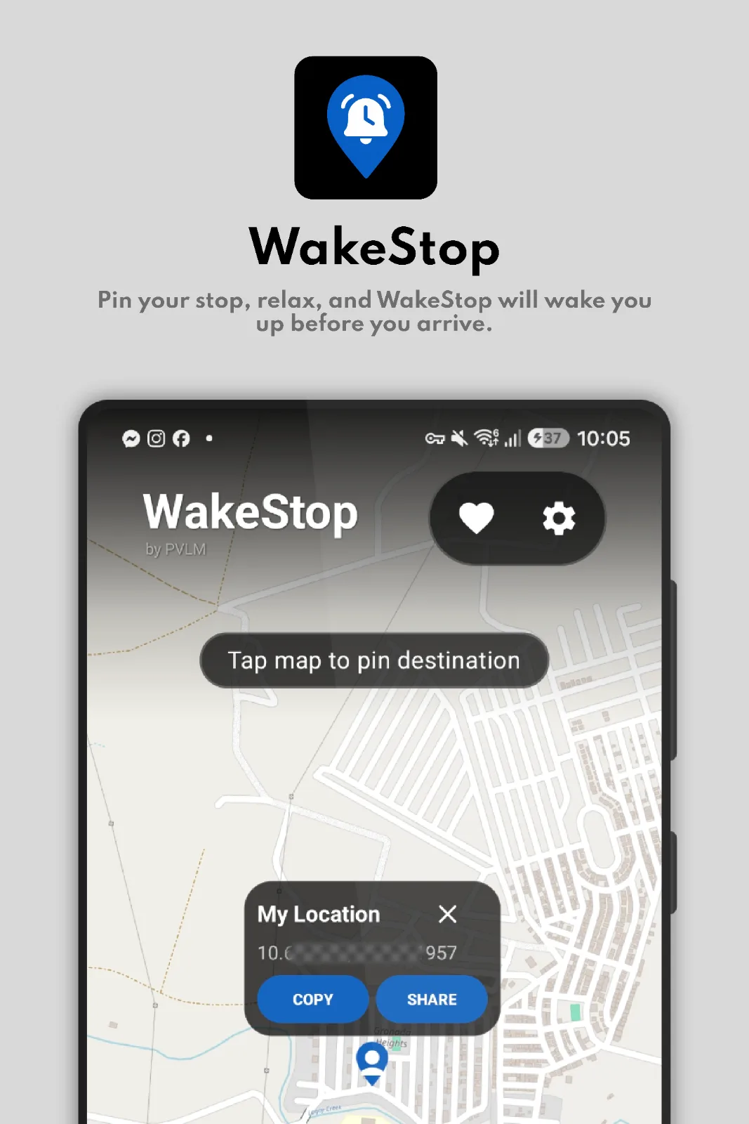 WakeStop screenshot 1