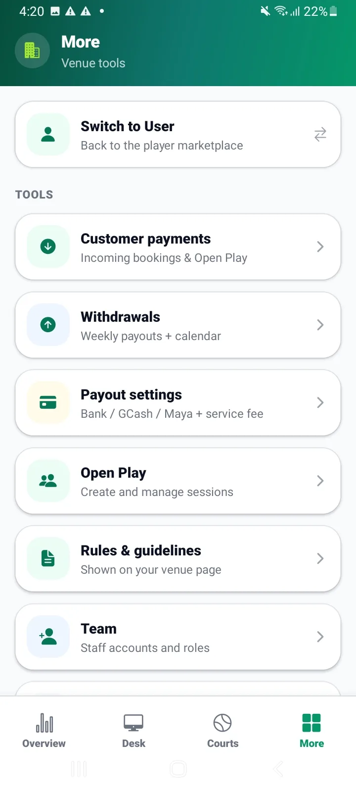 Courtsph screenshot 1