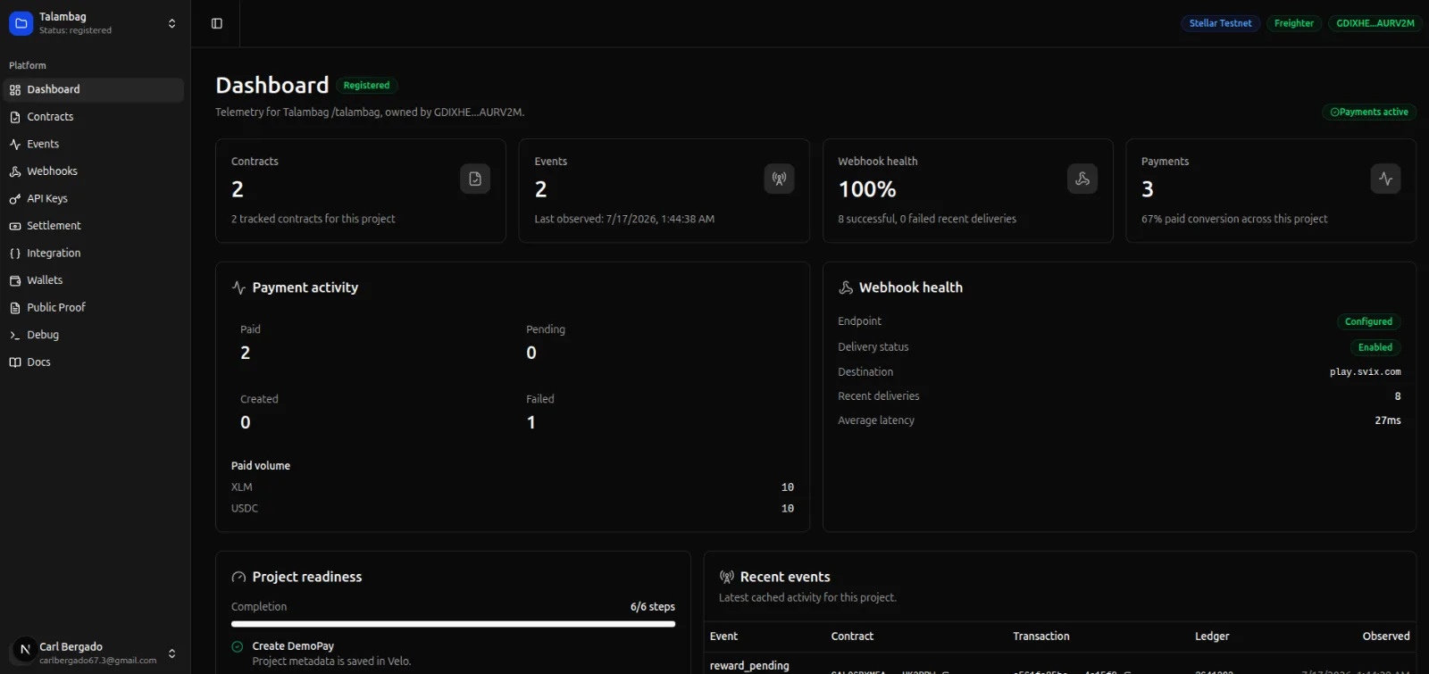Velo screenshot 2