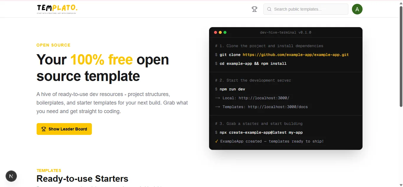 Templato screenshot 1