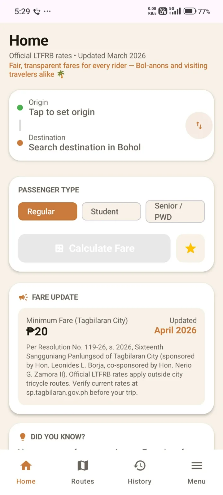Boholride App screenshot 3