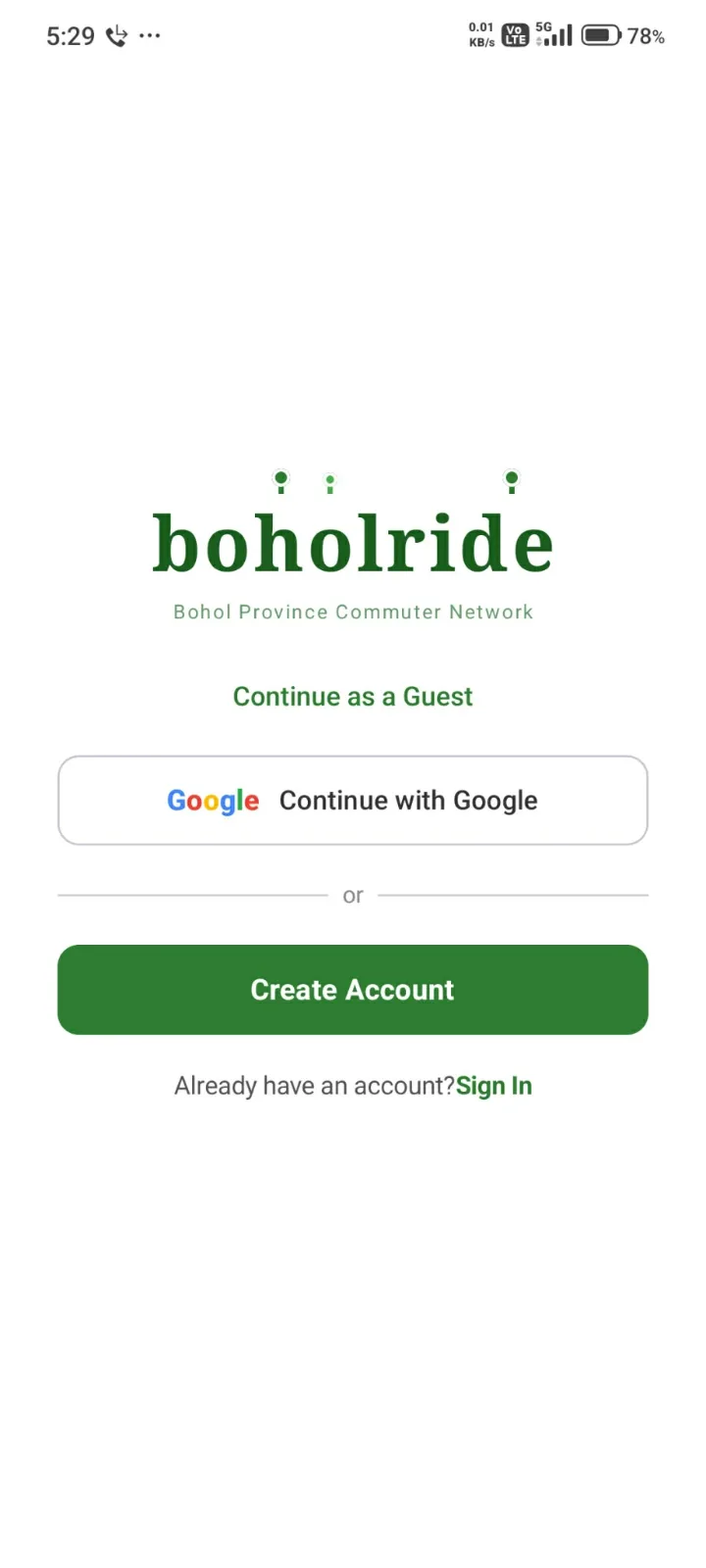 Boholride App screenshot 4