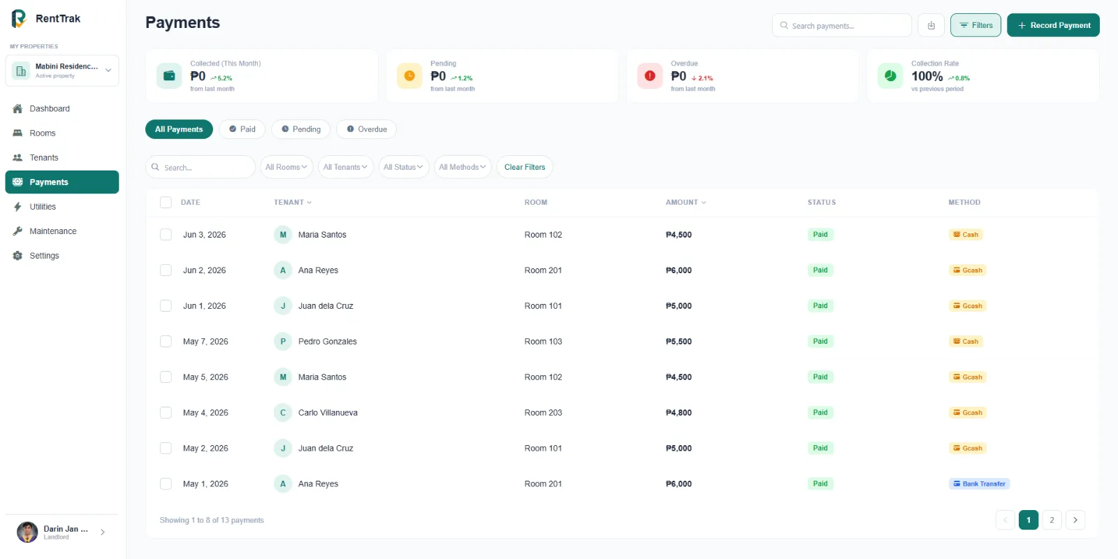 Rent Trak screenshot 2