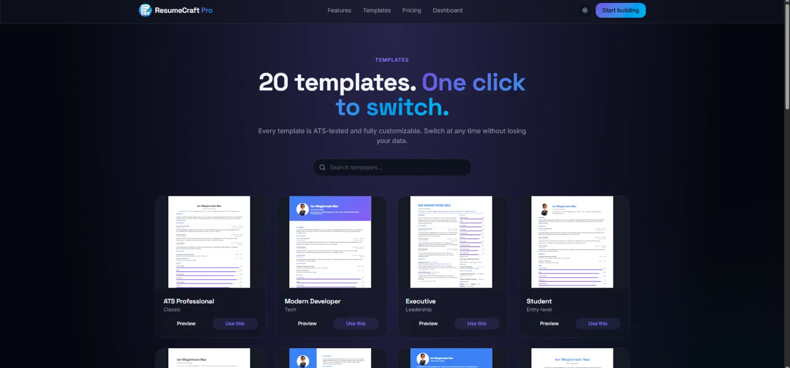 ResumeCraftPro screenshot 2