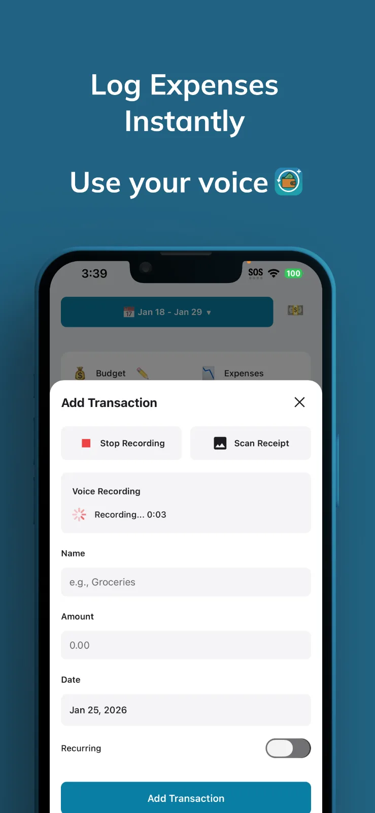 YBUD: Budget & Expense Tracker screenshot 2
