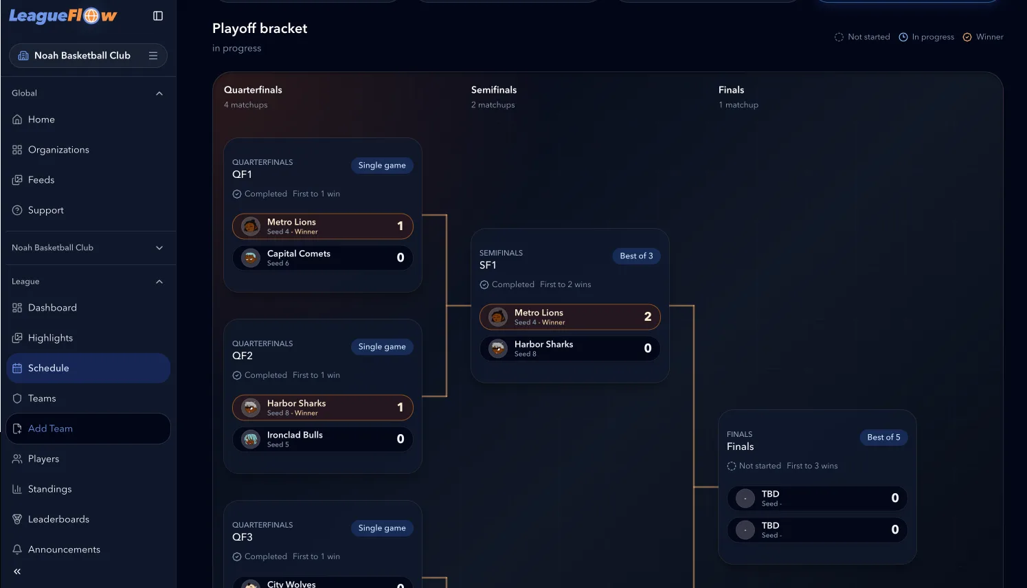 LeagueFlow screenshot 2