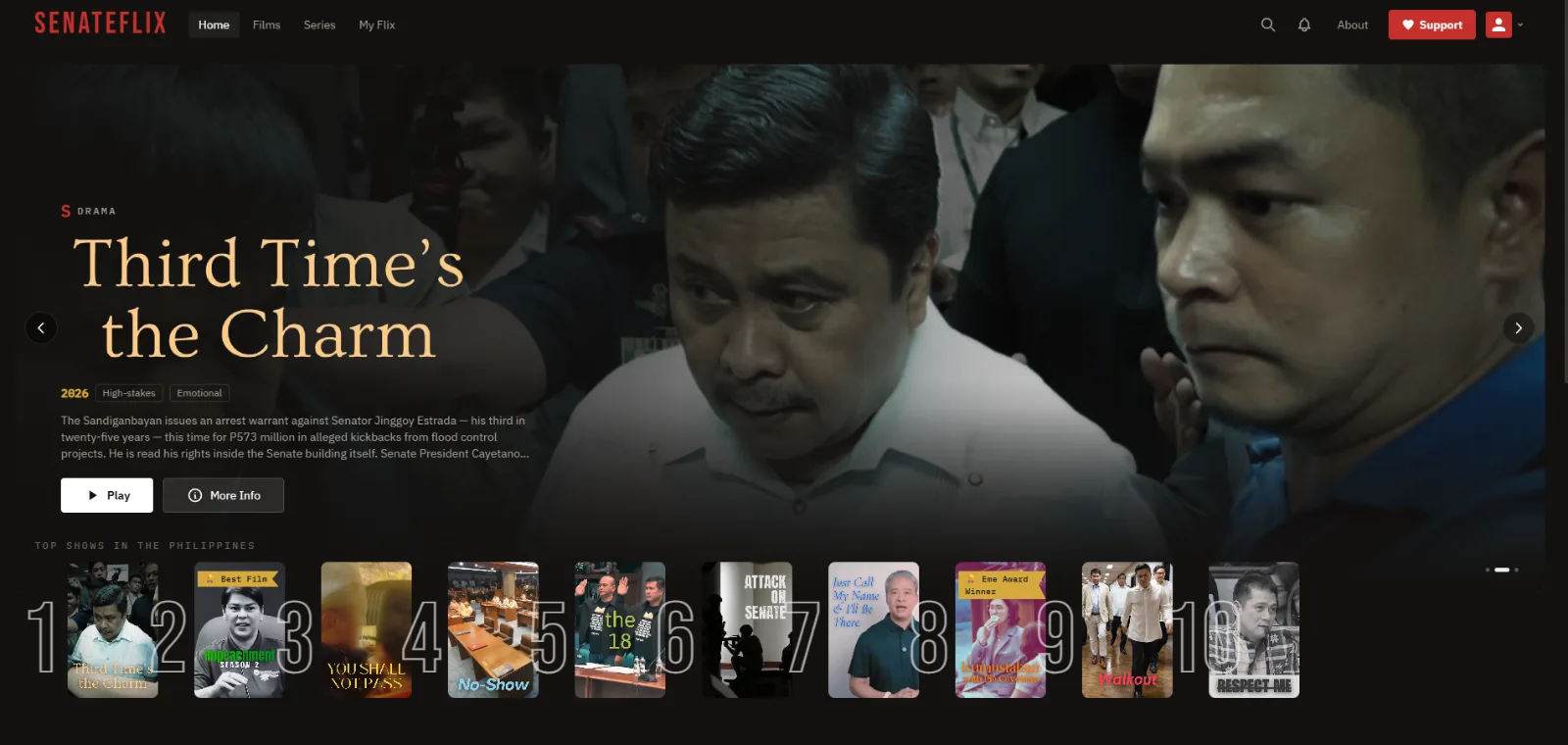 Senateflix screenshot 2