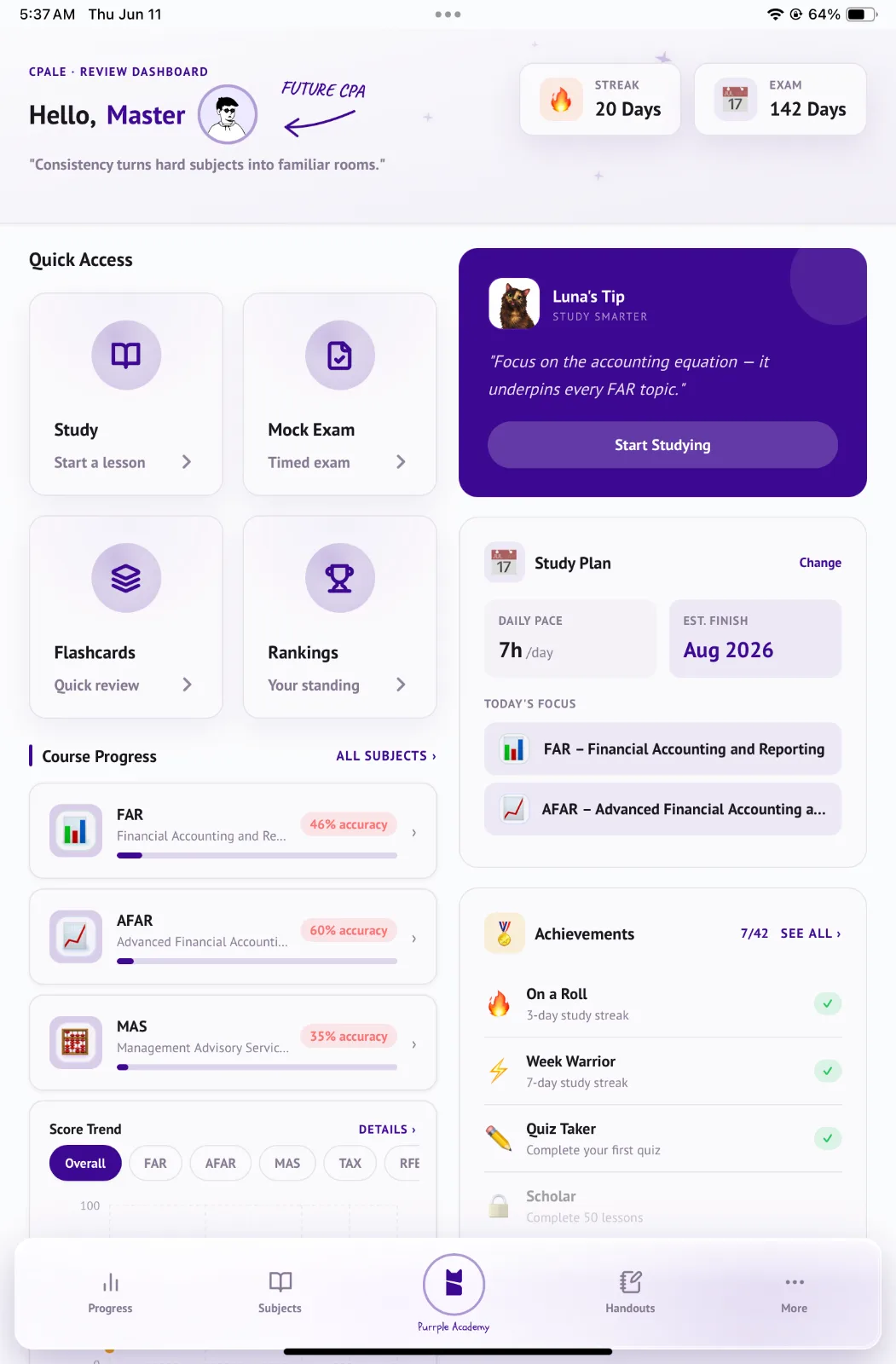Purrple Academy screenshot 1