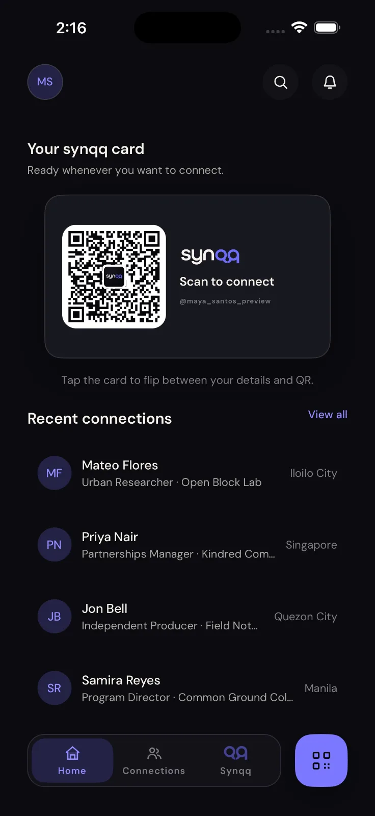 Synqq - Stay Connected screenshot 2