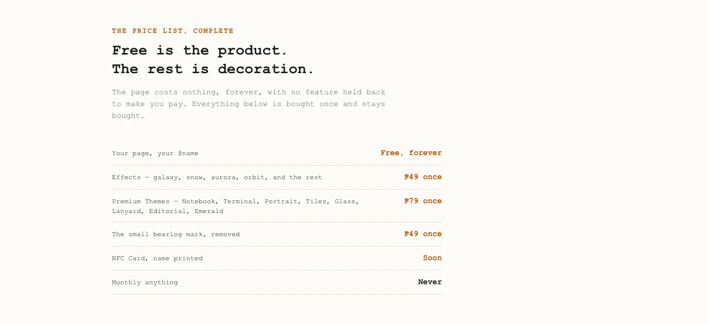 bearlog Pages screenshot 4