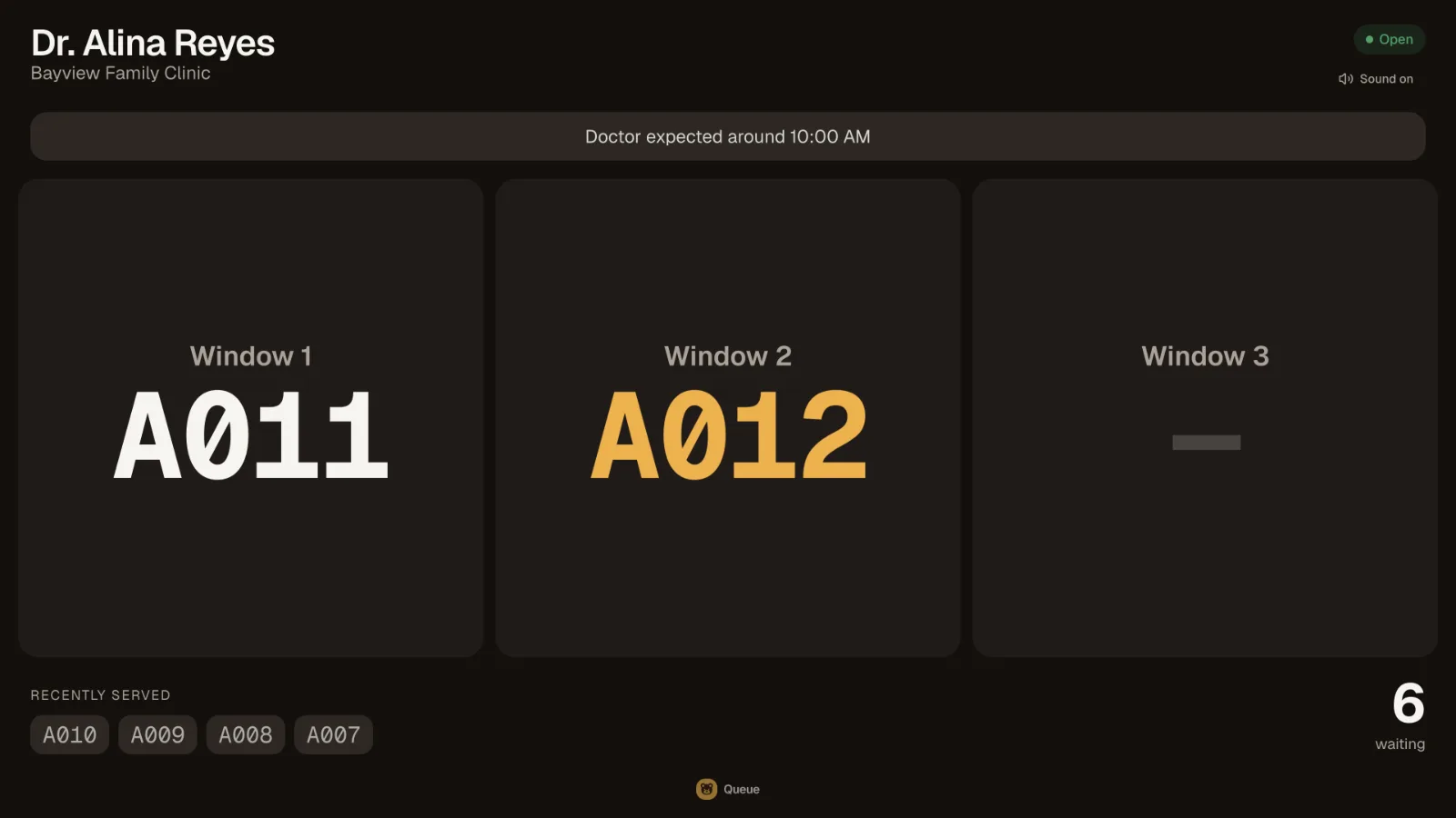 Queue screenshot 1