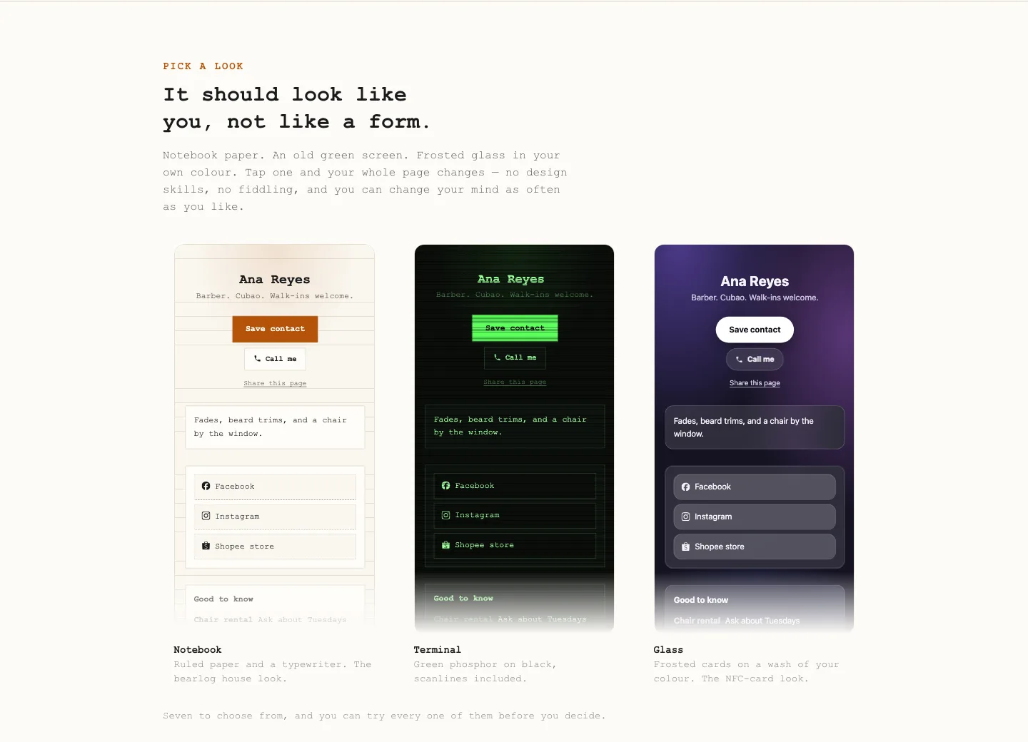 bearlog Pages screenshot 2
