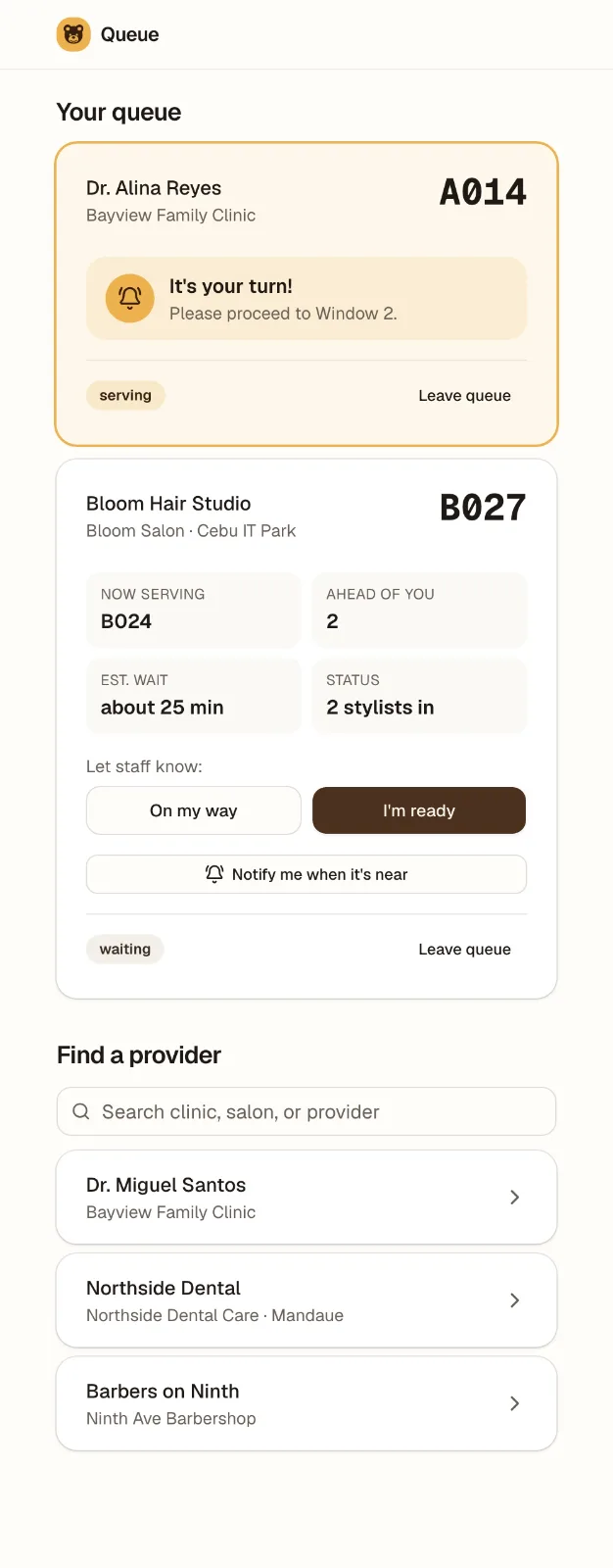 Queue screenshot 3