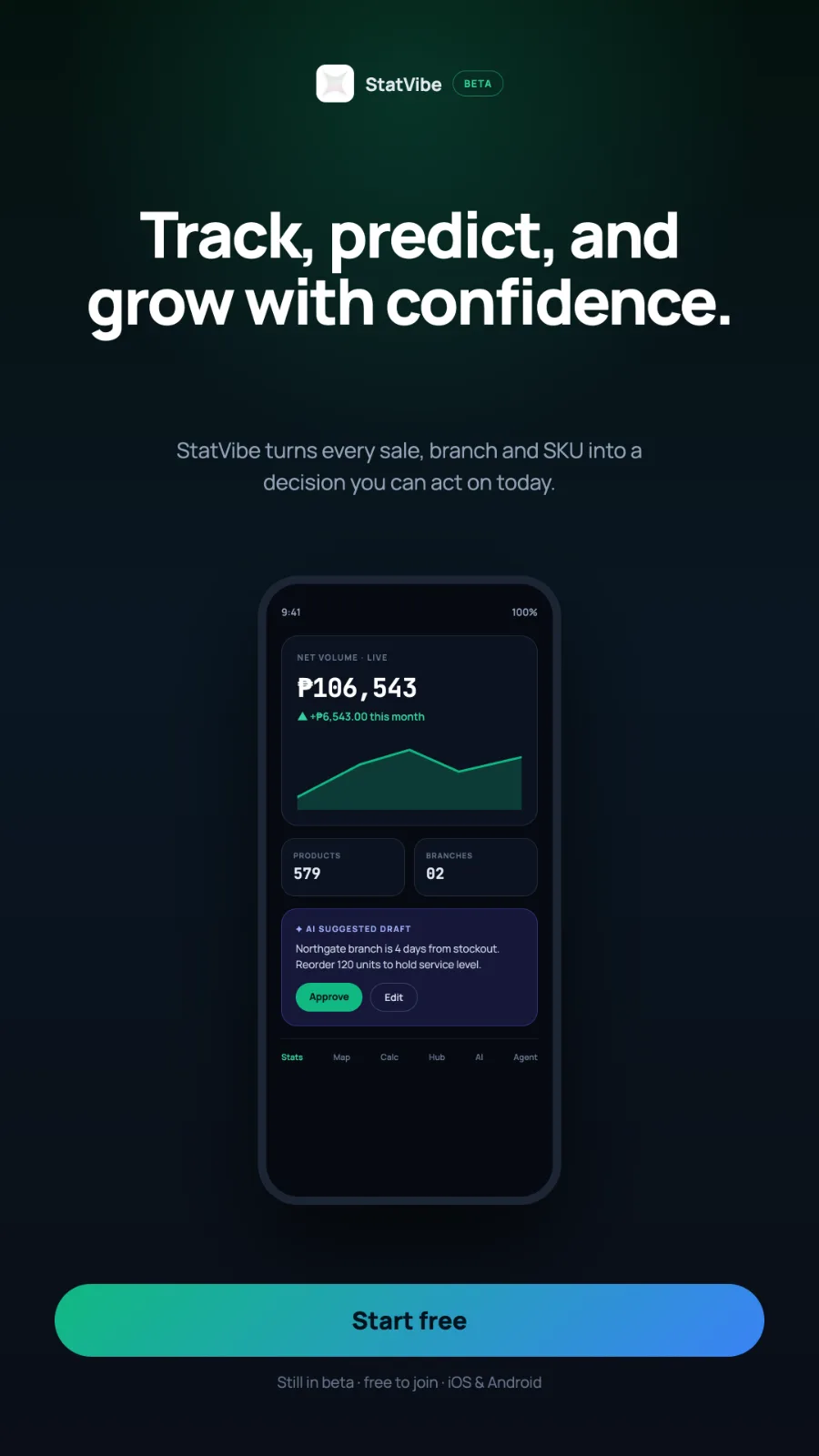 StatVibe beta screenshot 1
