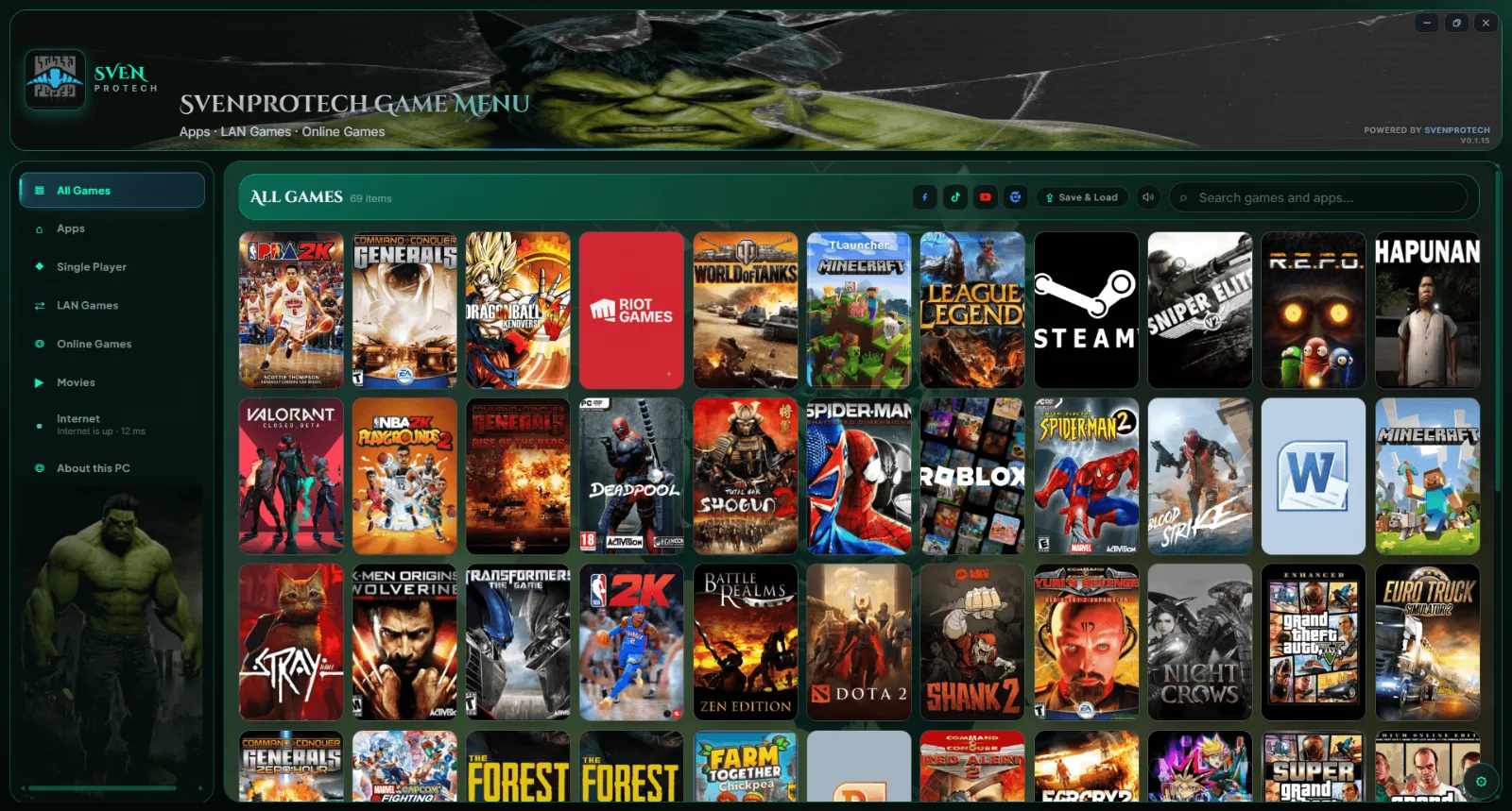 Sven Game-menu screenshot 3