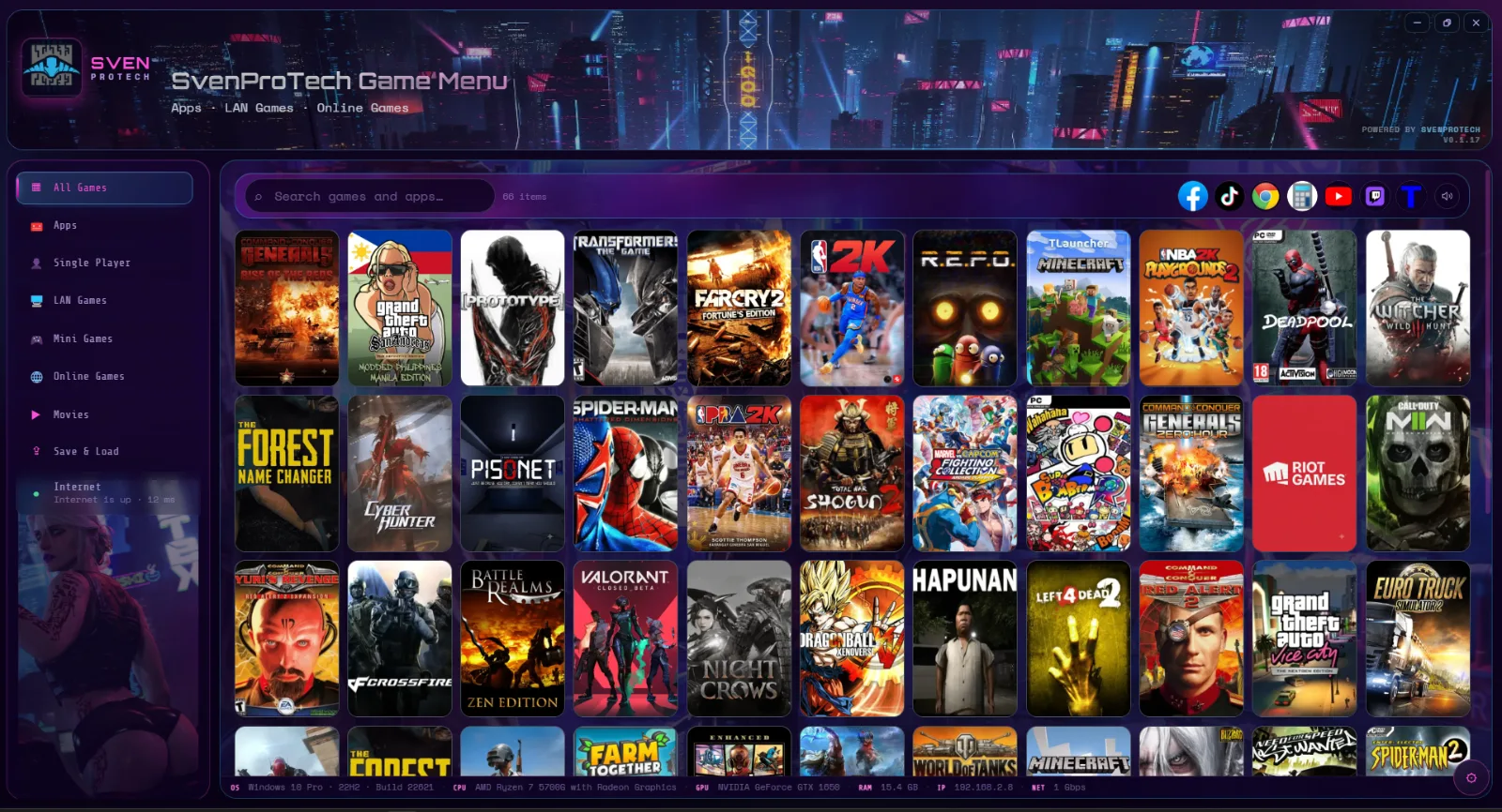 Sven Game-menu screenshot 2