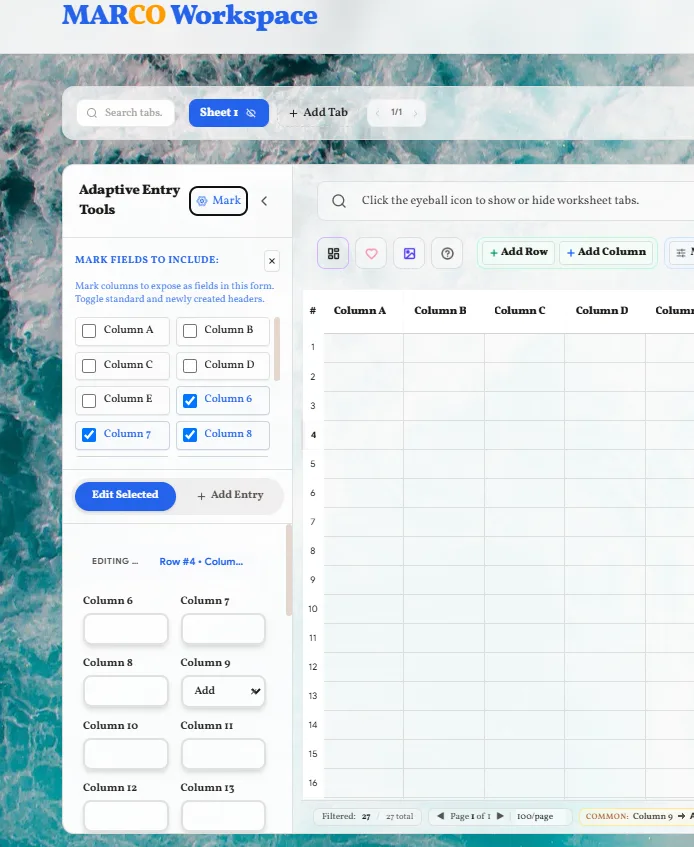 MarCO Workspace screenshot 4