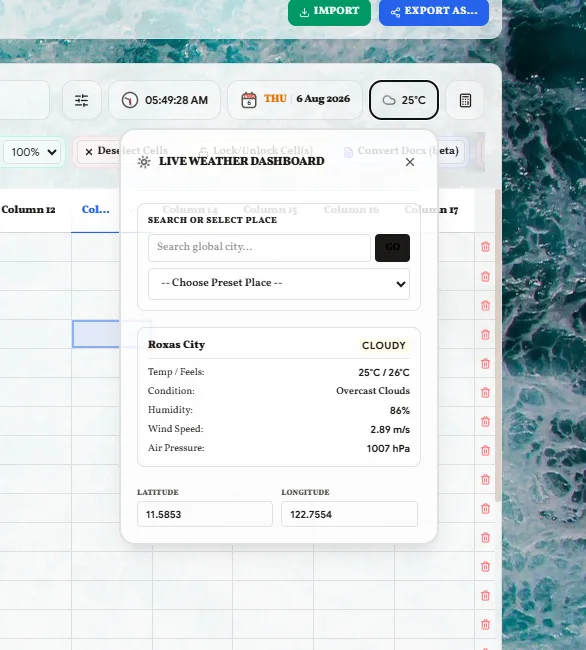 MarCO Workspace screenshot 3